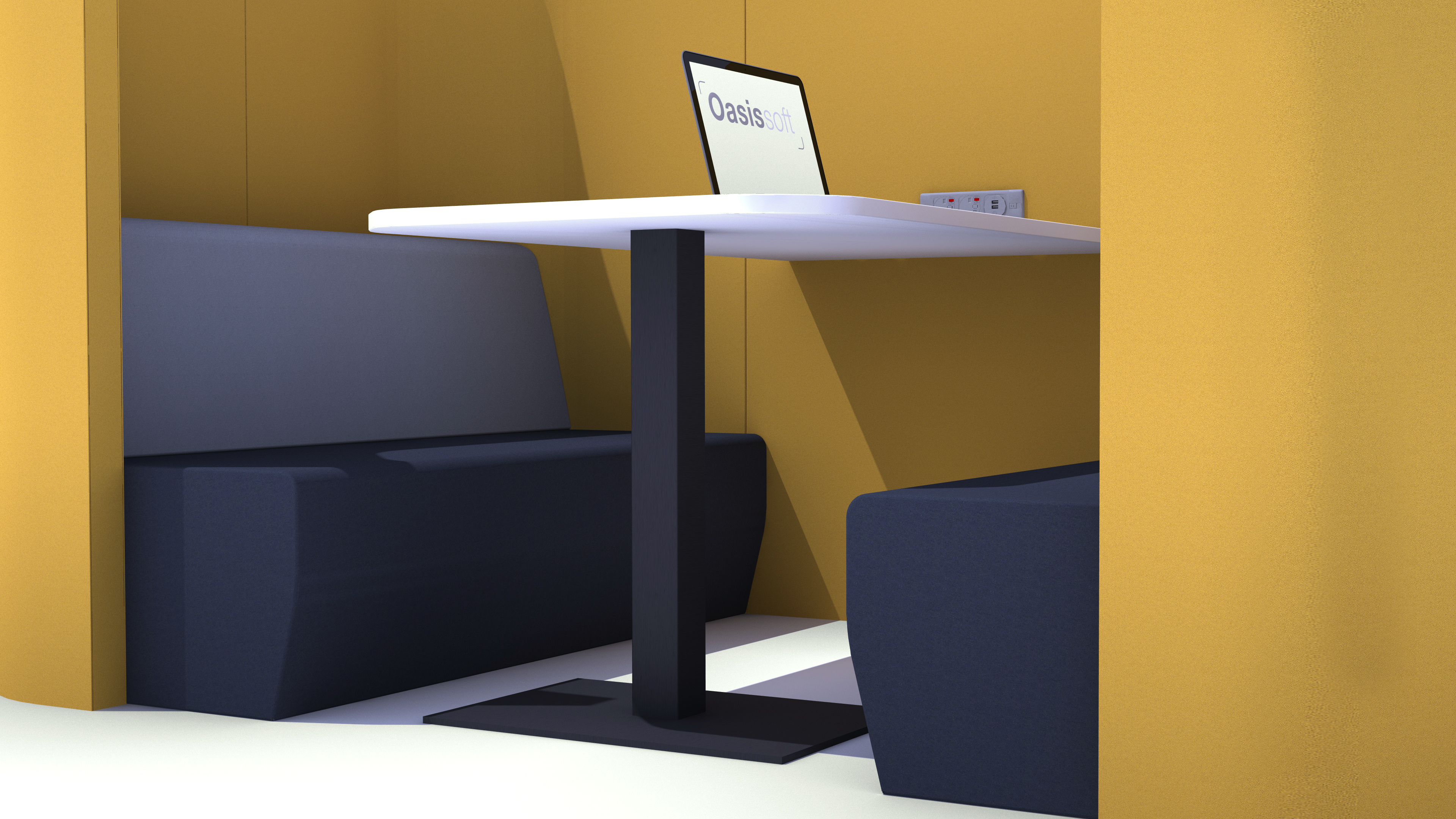 3 Oasis Soft Team Metal table Closeup