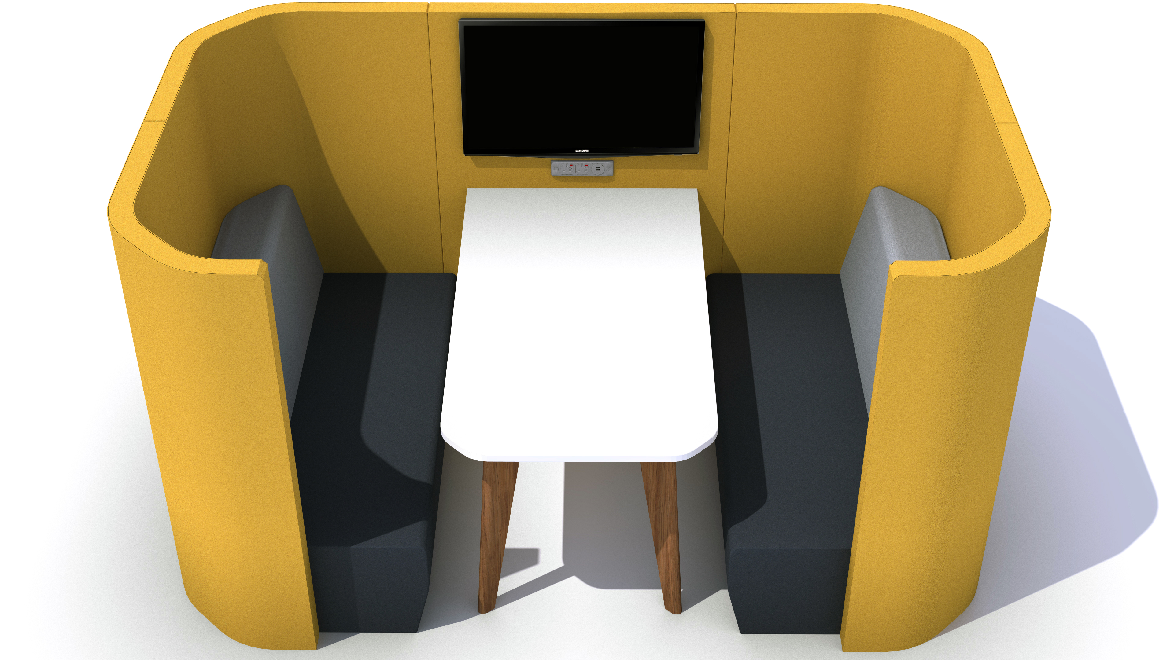 4 Oasis Soft Team Std Table High angle with tv