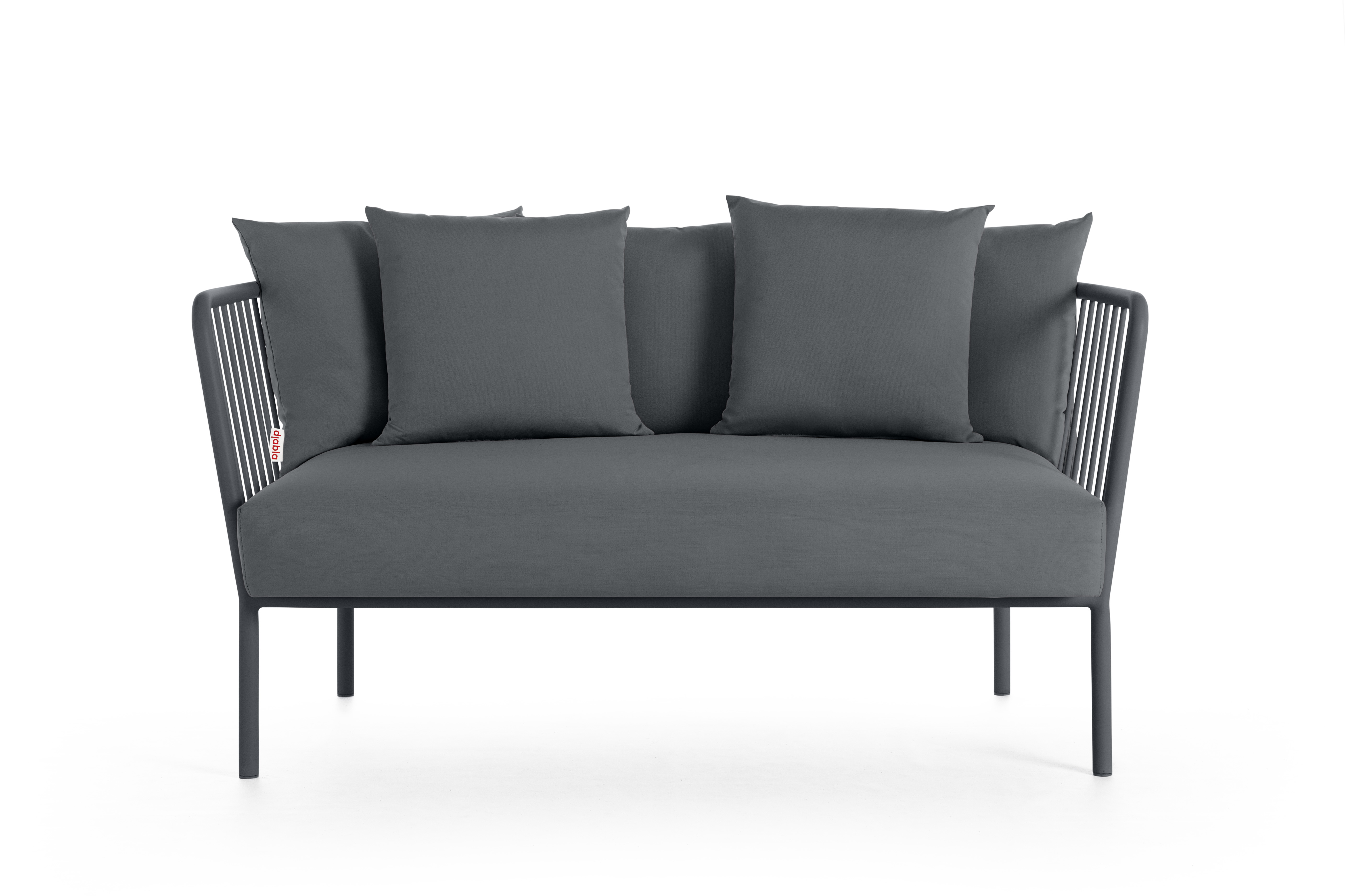 ARP 2 seat sofa front plain anthracite