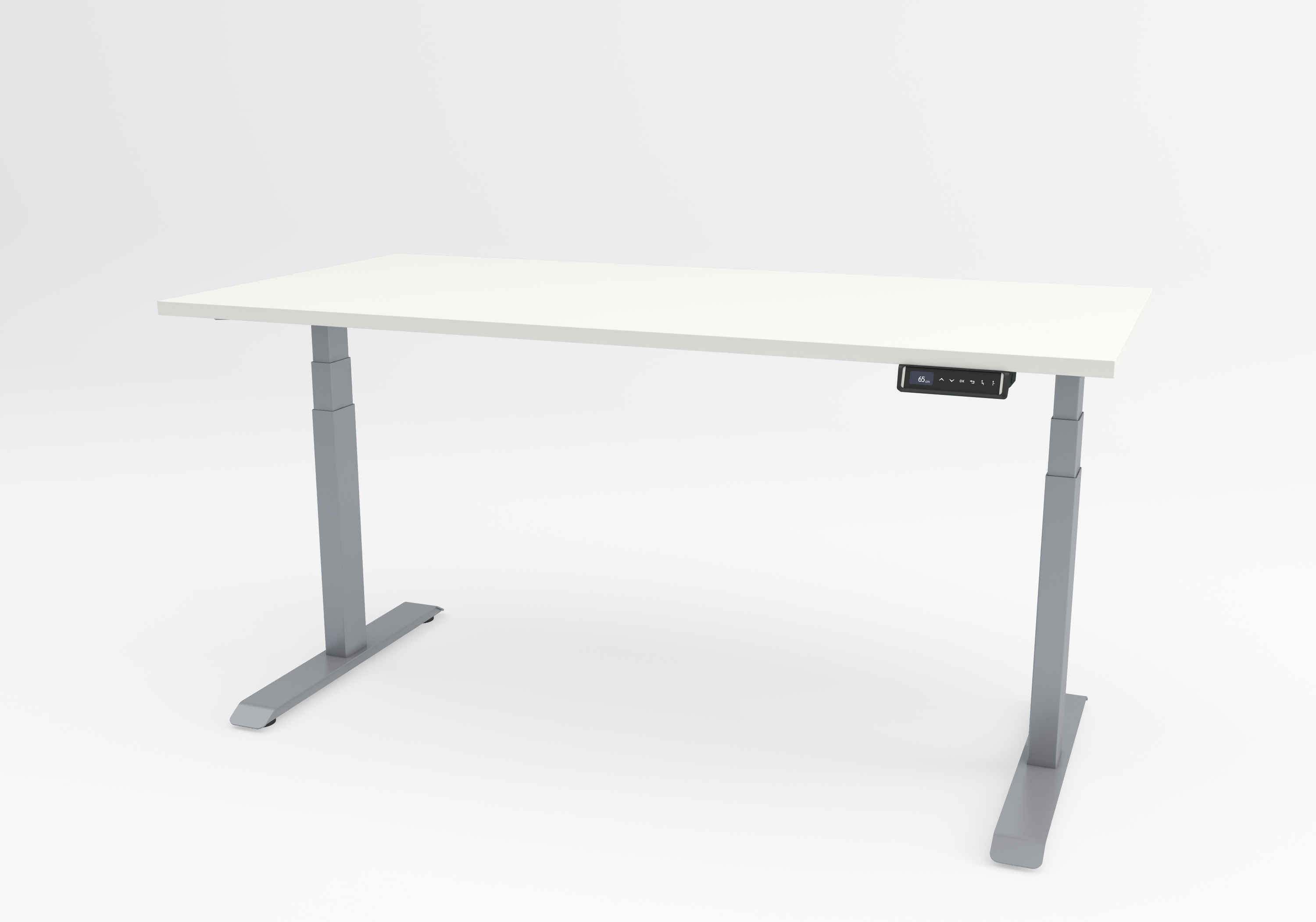 Flow Aluminium frame with white tabletop