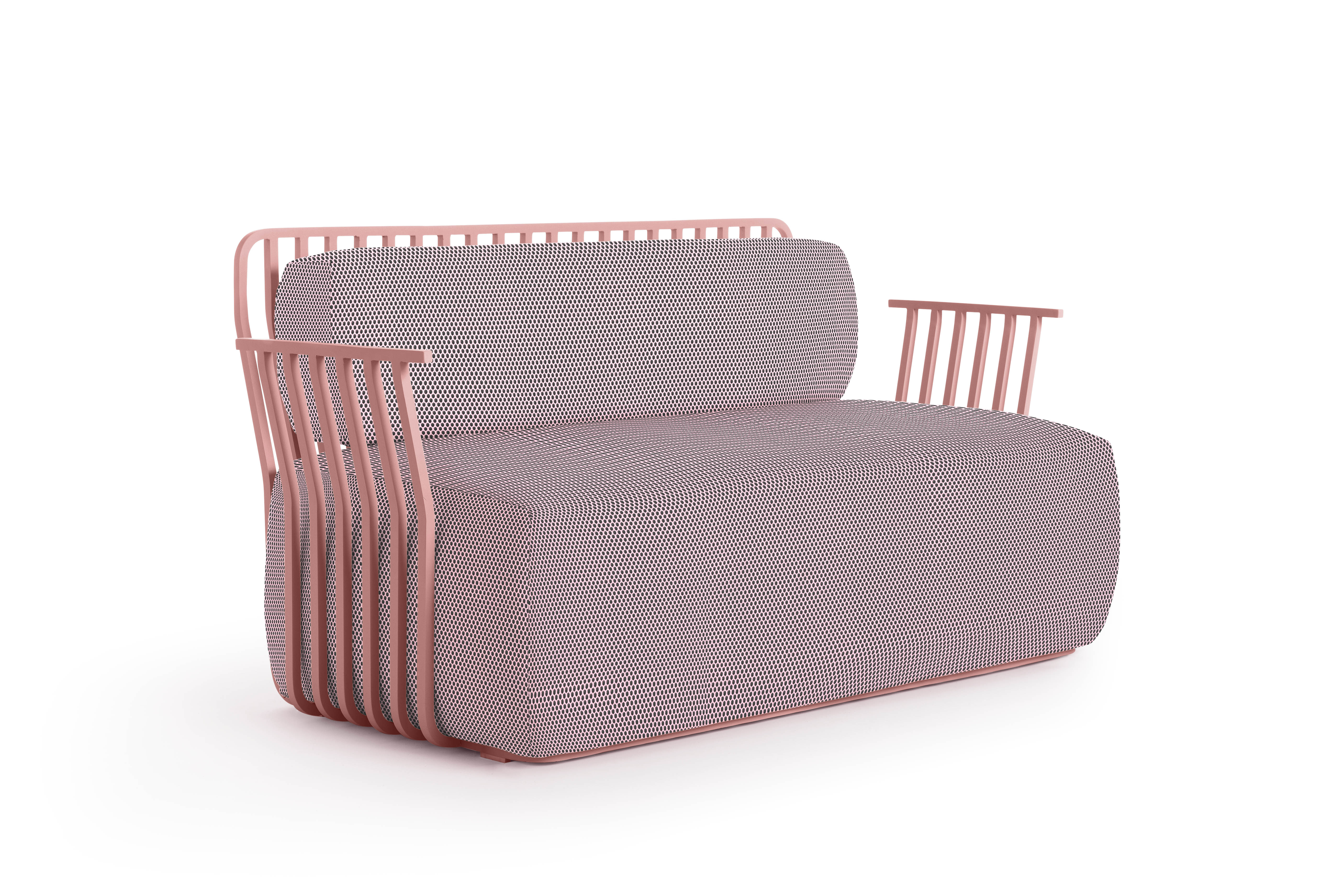GRILL 2 seat sofa 45 hexagon pink
