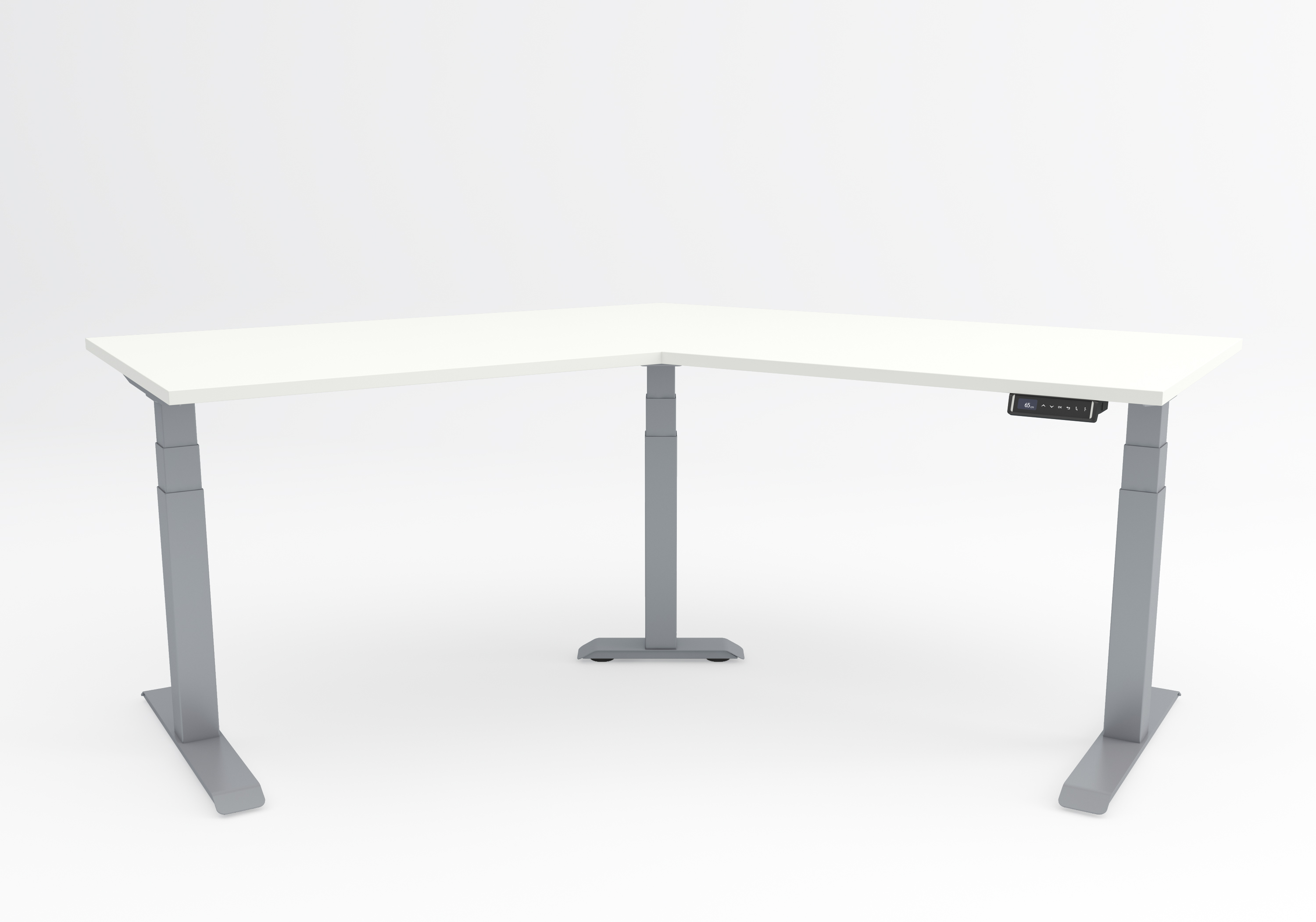 Hex Aluminium frame with white tabletop
