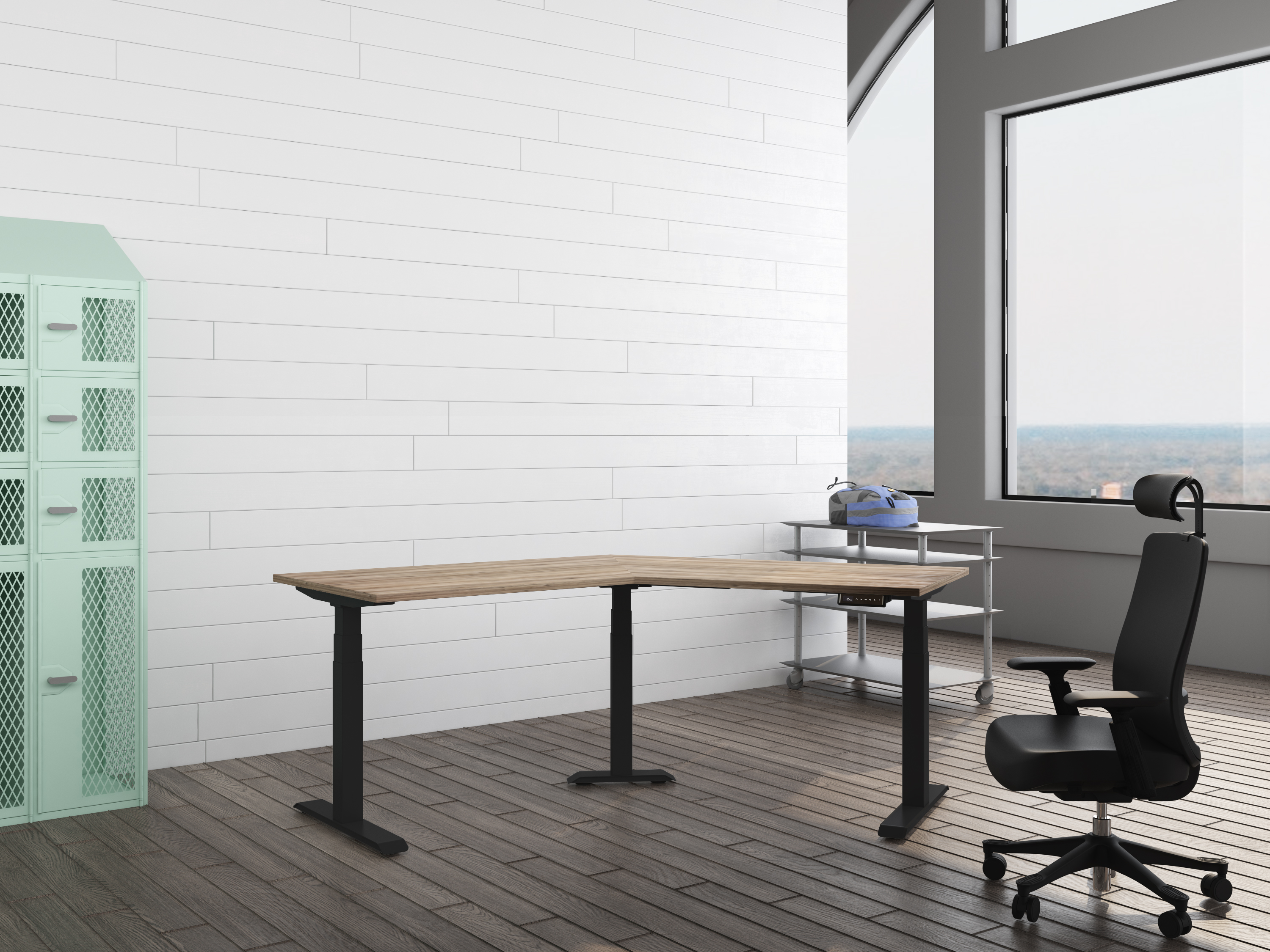 Hex Black frame with logan tabletop