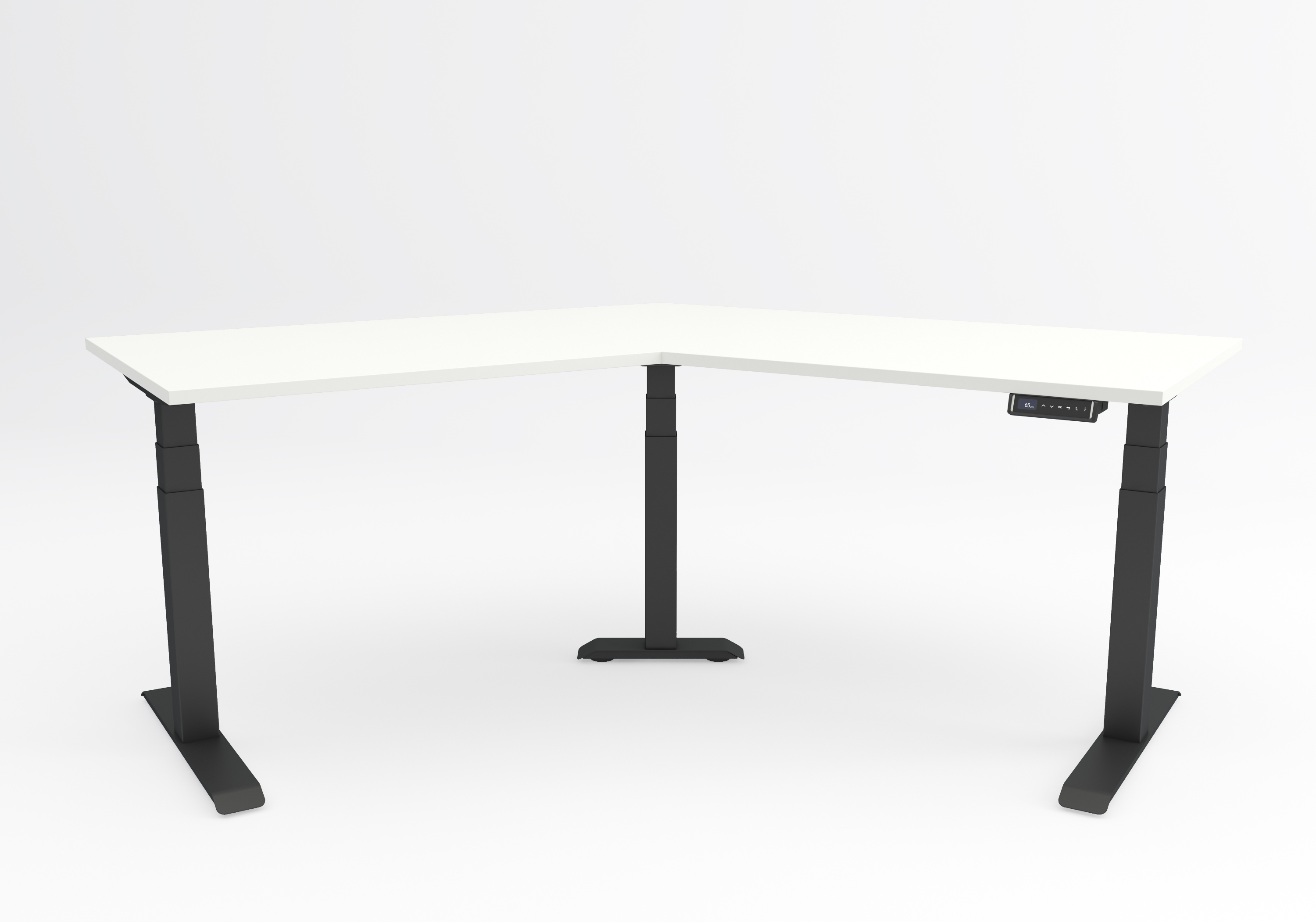 Hex Black frame with white tabletop2