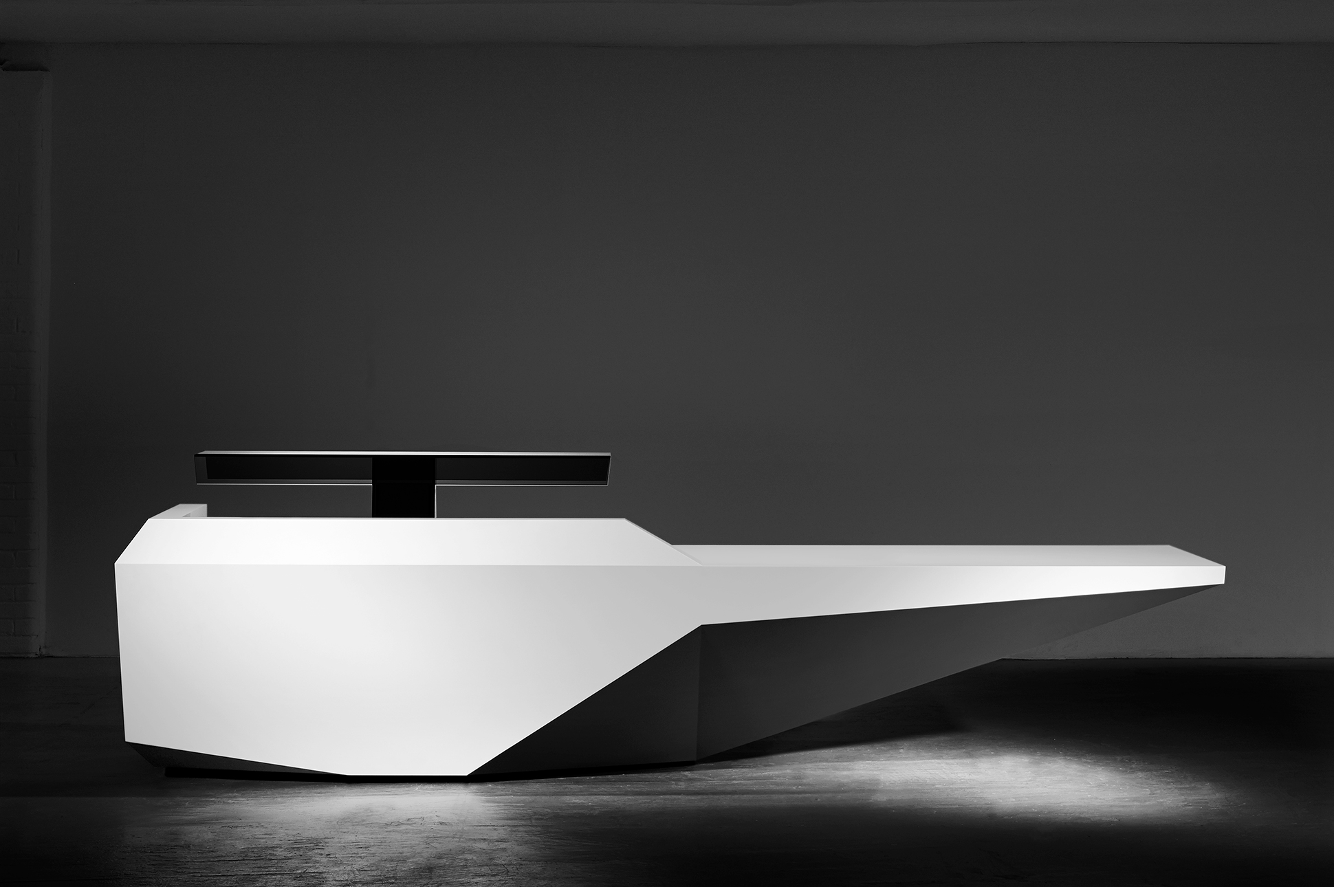 Isomi Fold Modular Reception Desk SolidSurface