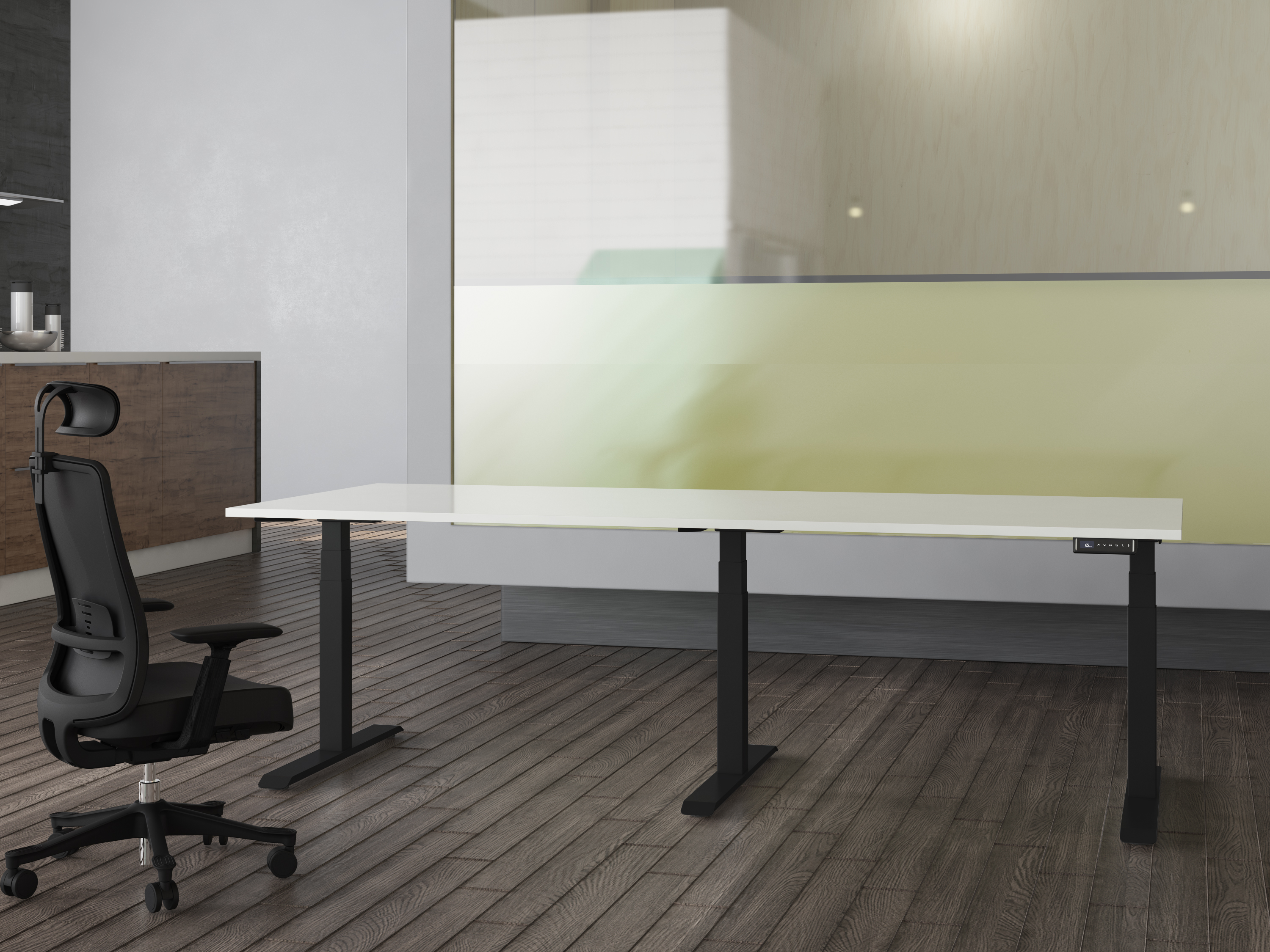 Link Black frame with white tabletop