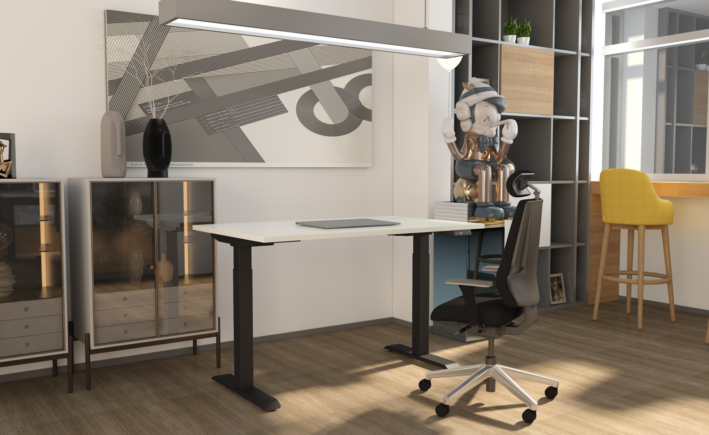 Little Black frame with white tabletop