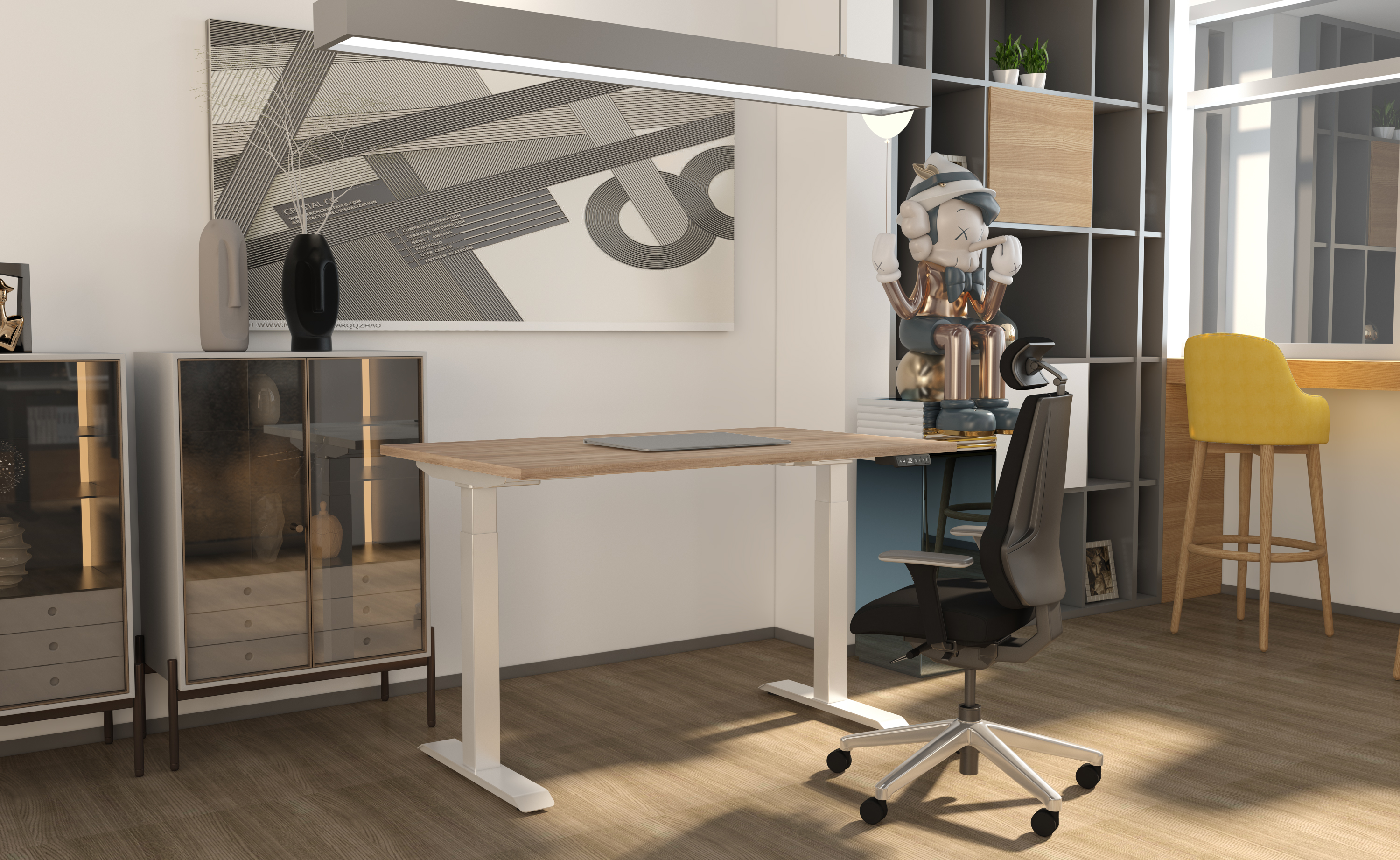 Little White frame with robson tabletop