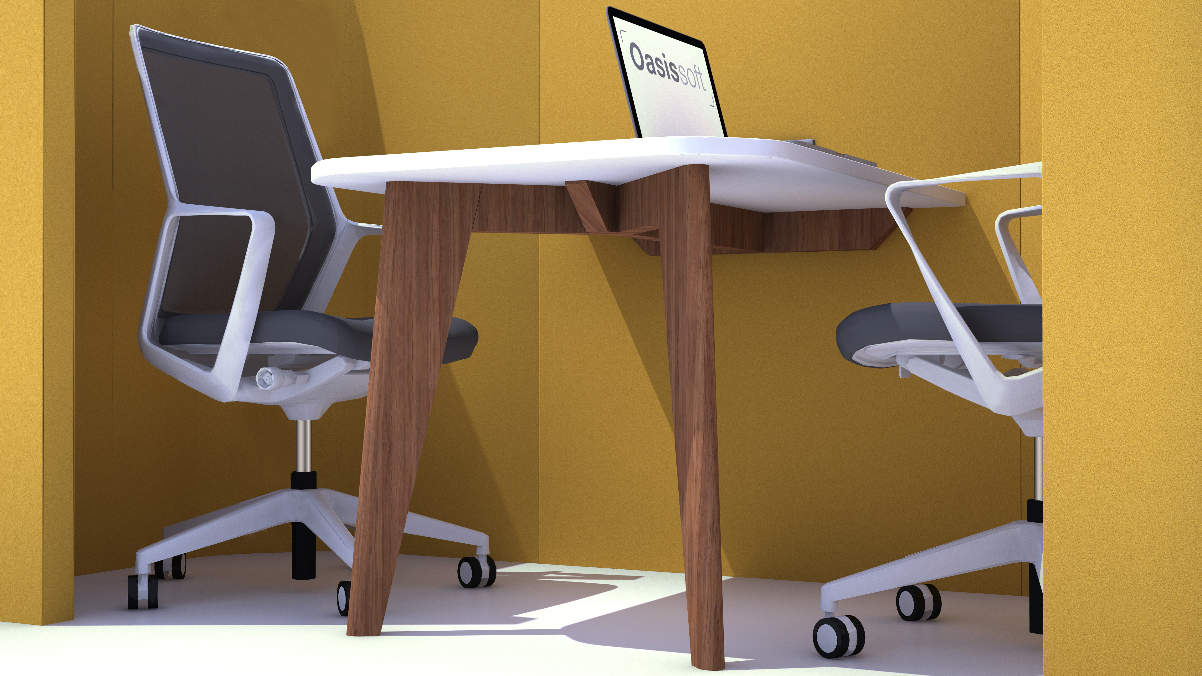 Oasis Soft Duo Std Table Leg detail