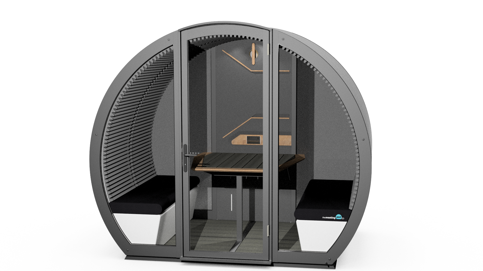 Outdoor Pod 4 Person Enclosed Standard Office Interior