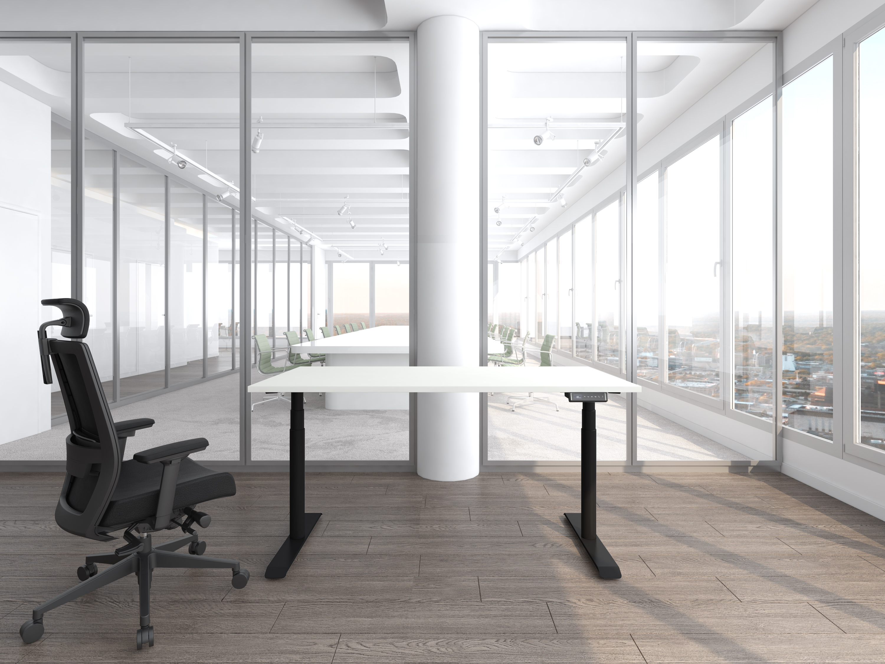 Ring Black frame with white tabletop