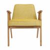 366 Concept armchair Loft 05 Mustard Dark Oak front