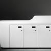 Mono Modular Reception Desk in Solid Surface detail