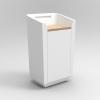 Umi Lectern Conceirge Desk with oak worktop and solid surface cupboard2
