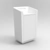 Umi Lectern Conceirge Desk with solid surface worktop and cupboard2