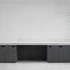 Volume Modular Concrete Reception Desk Cupboards