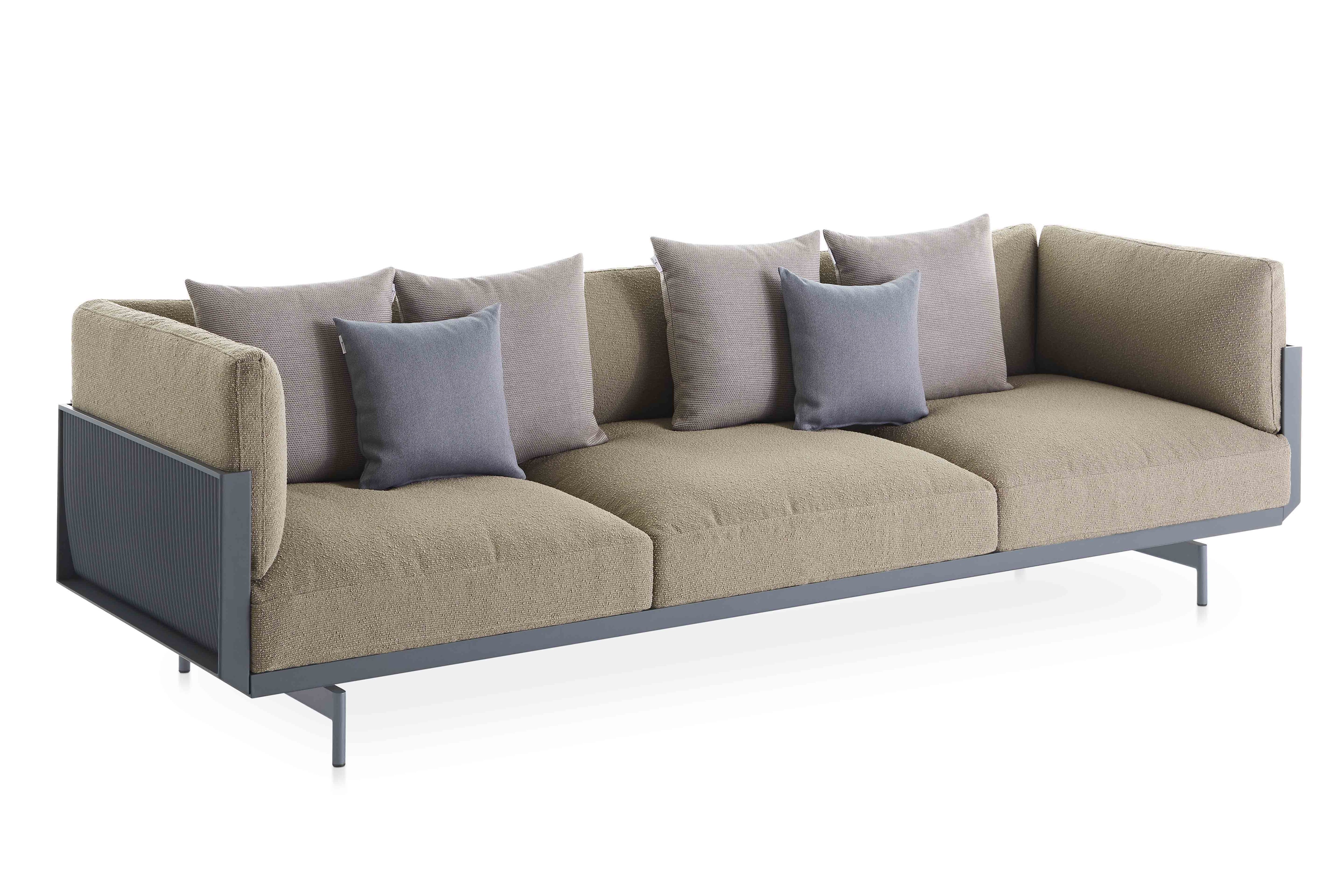 onde 3 seat sofa blue grey atlas plain 45 a2