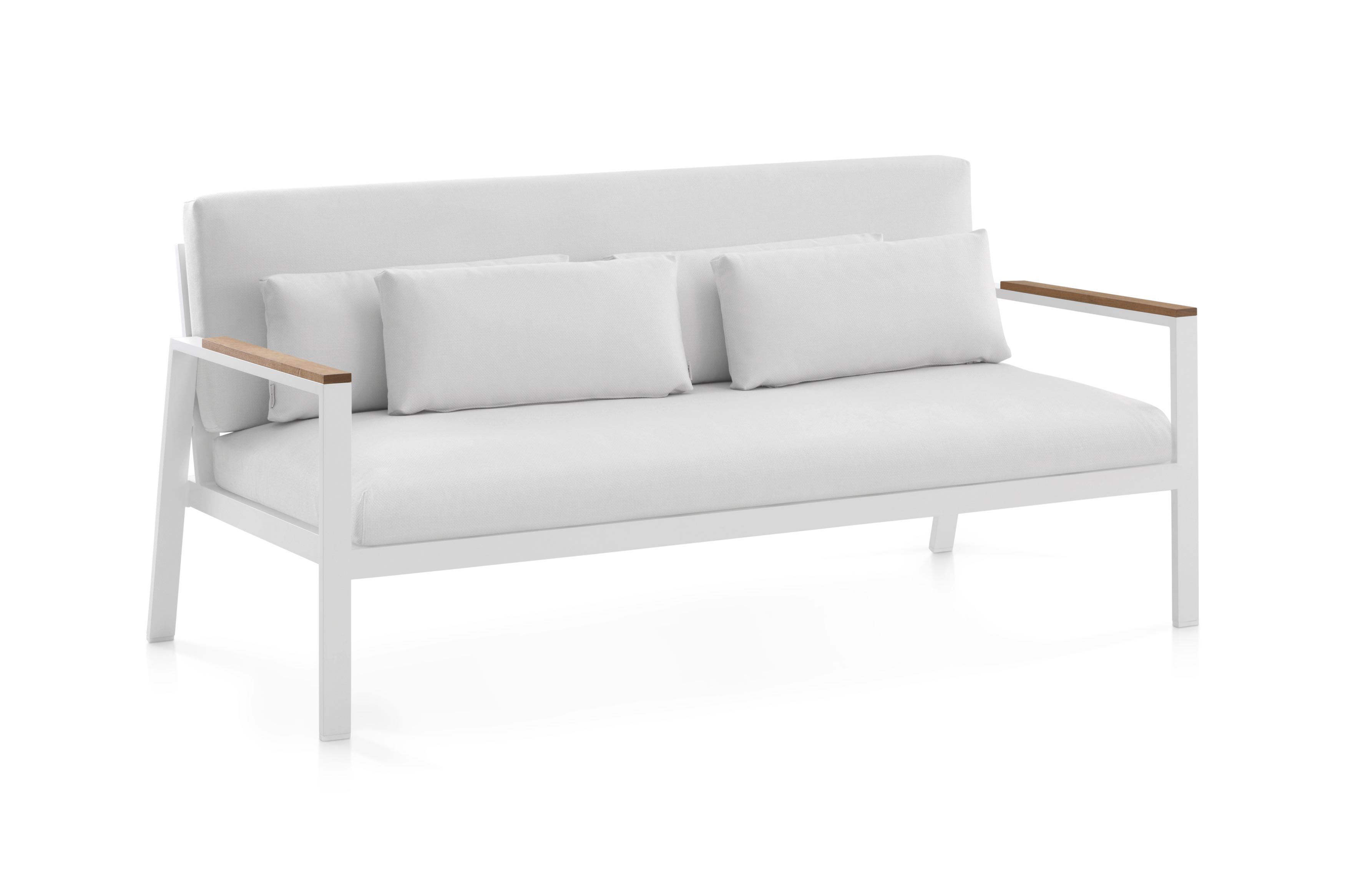 timeless 2 seat sofa white 3