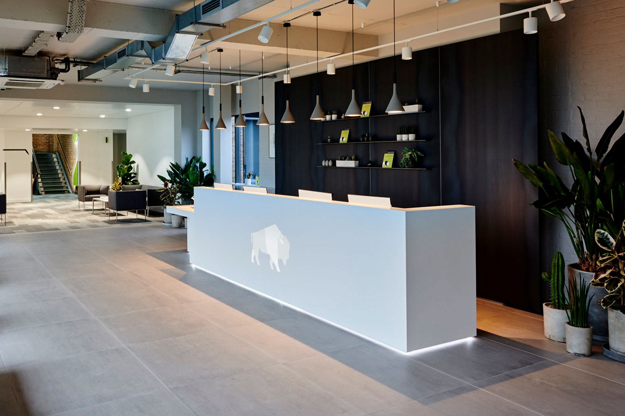 Bedford Heights bespoke reception desk