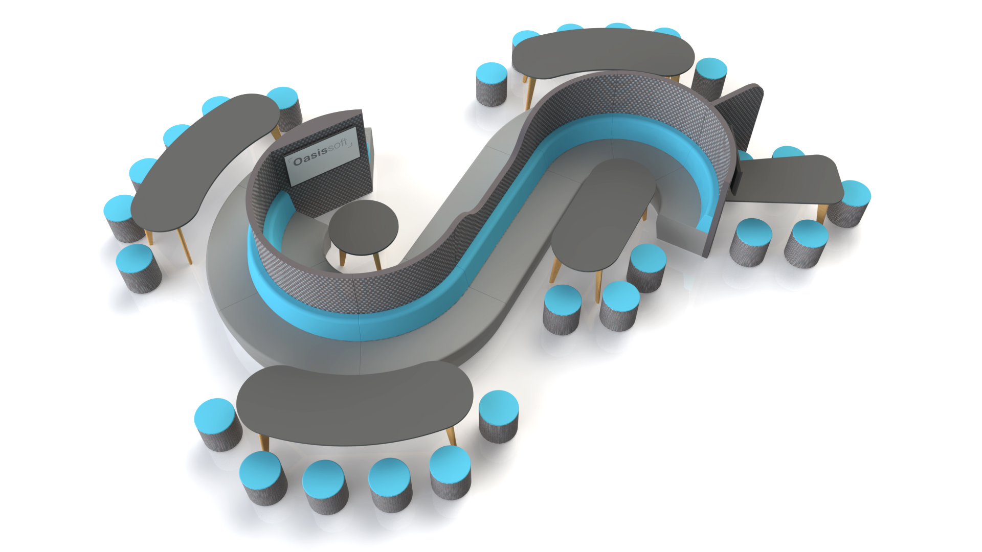 Curved Seating Meet Media v1