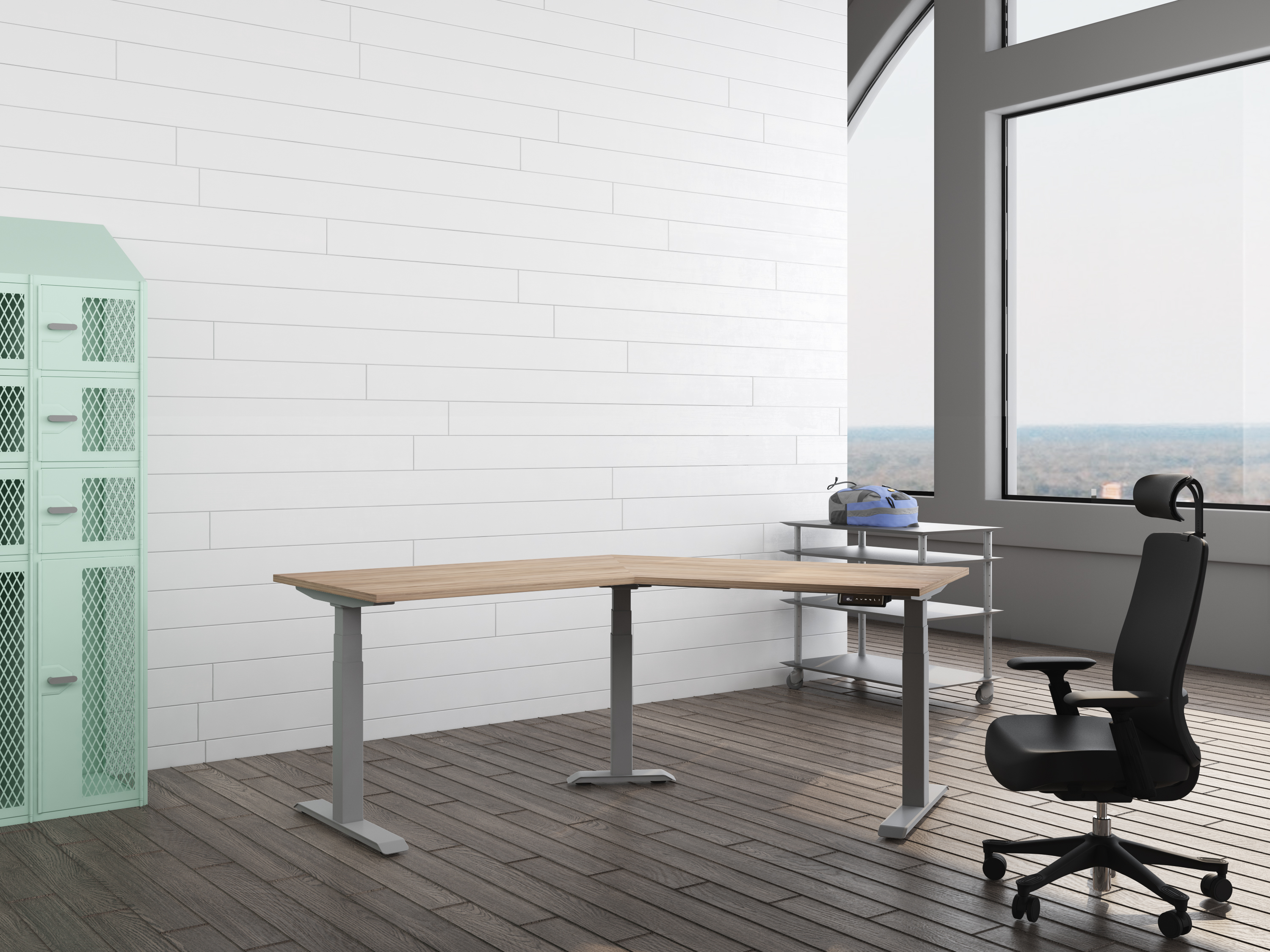 Hex Aluminium frame with robson tabletop