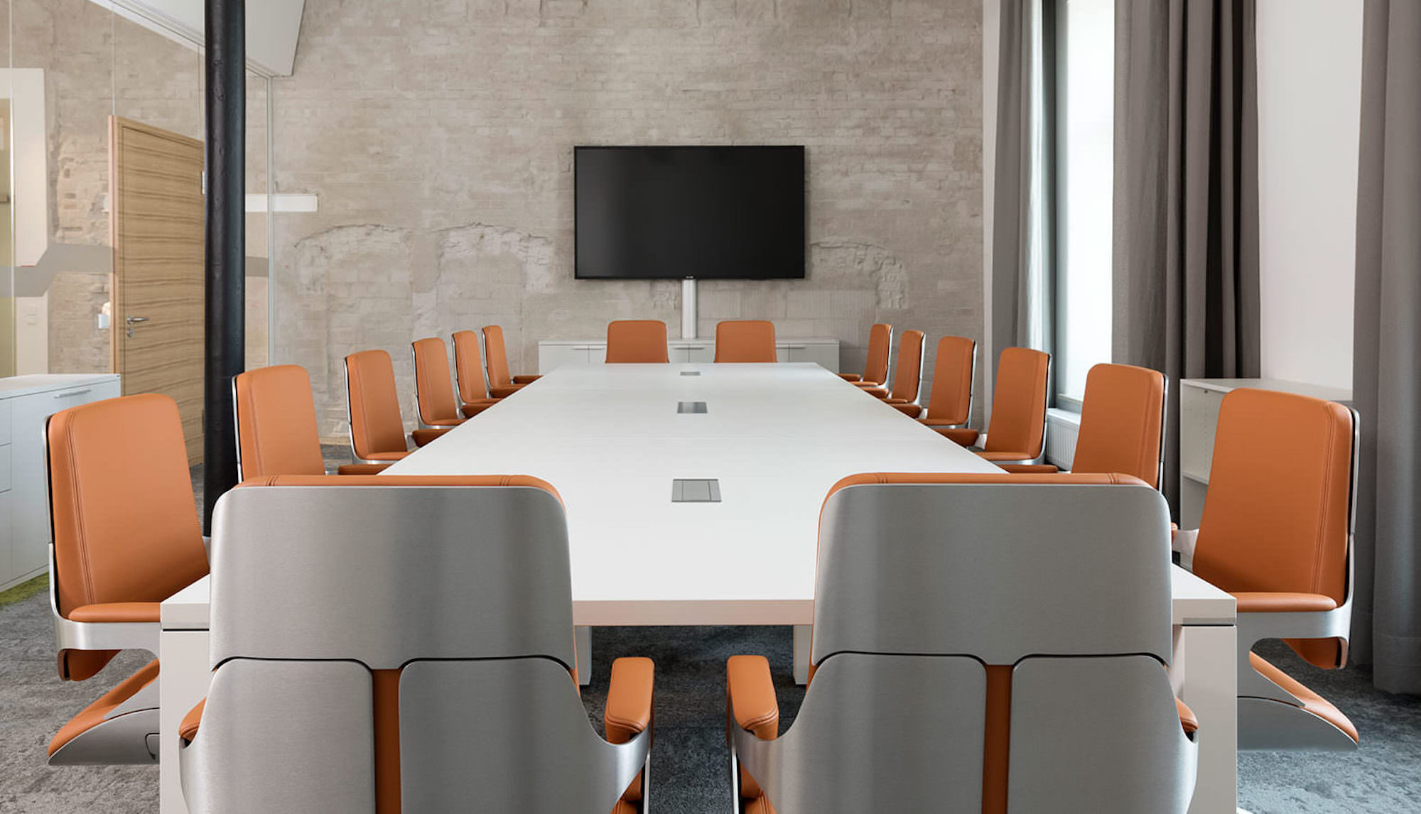 Hi Back Silver Chair 3