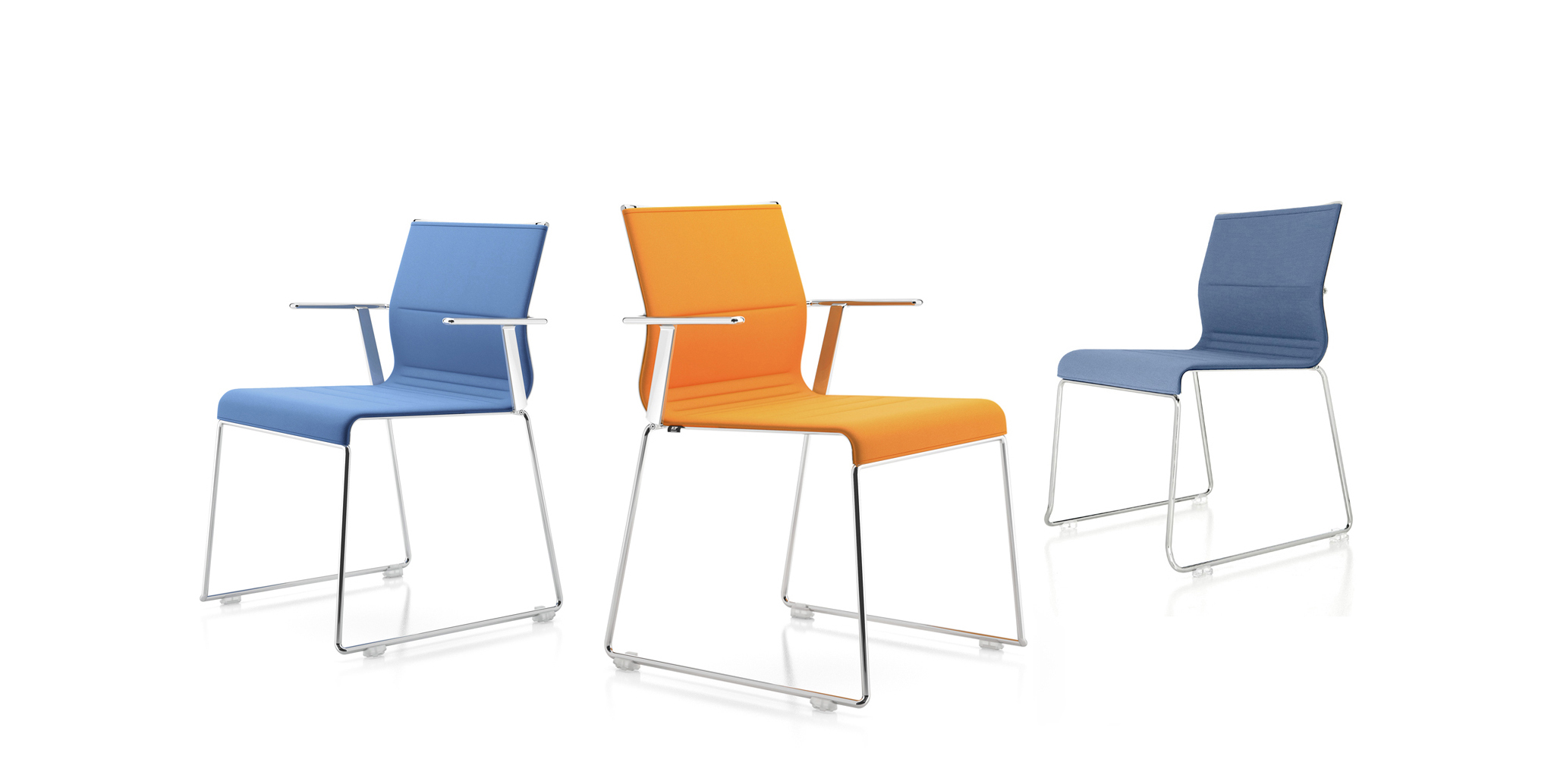 ICF office chair Stick Chair skid base conference HEA04