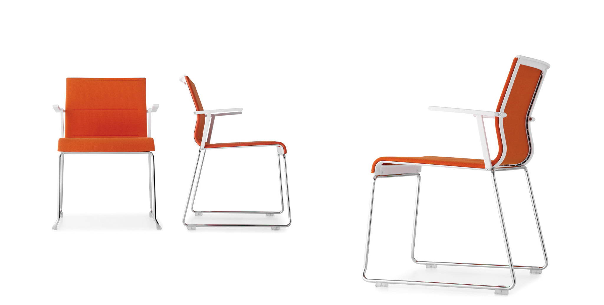 ICF office chair Stick Chair skid base conference HEA06