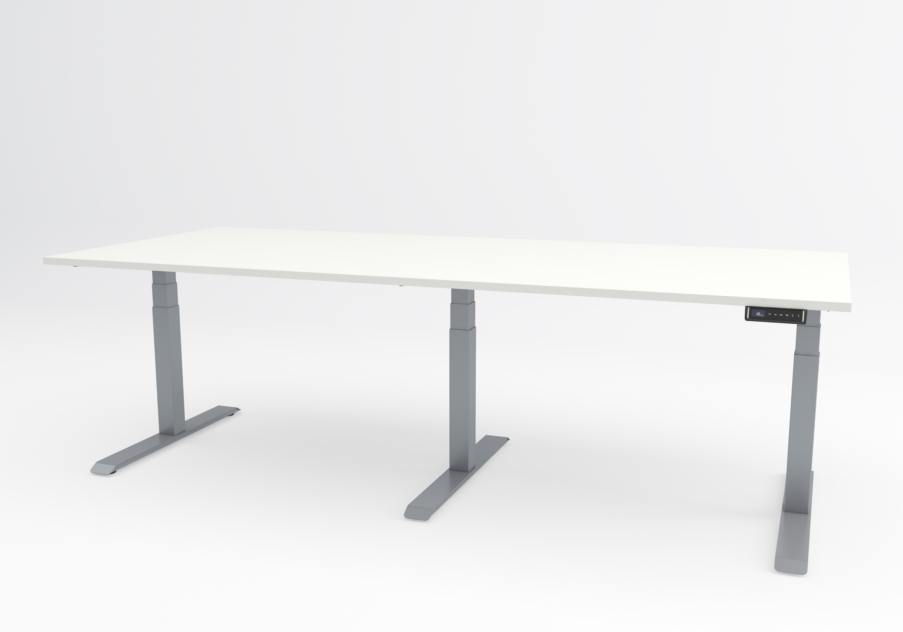 Link Aluminium frame with white tabletop