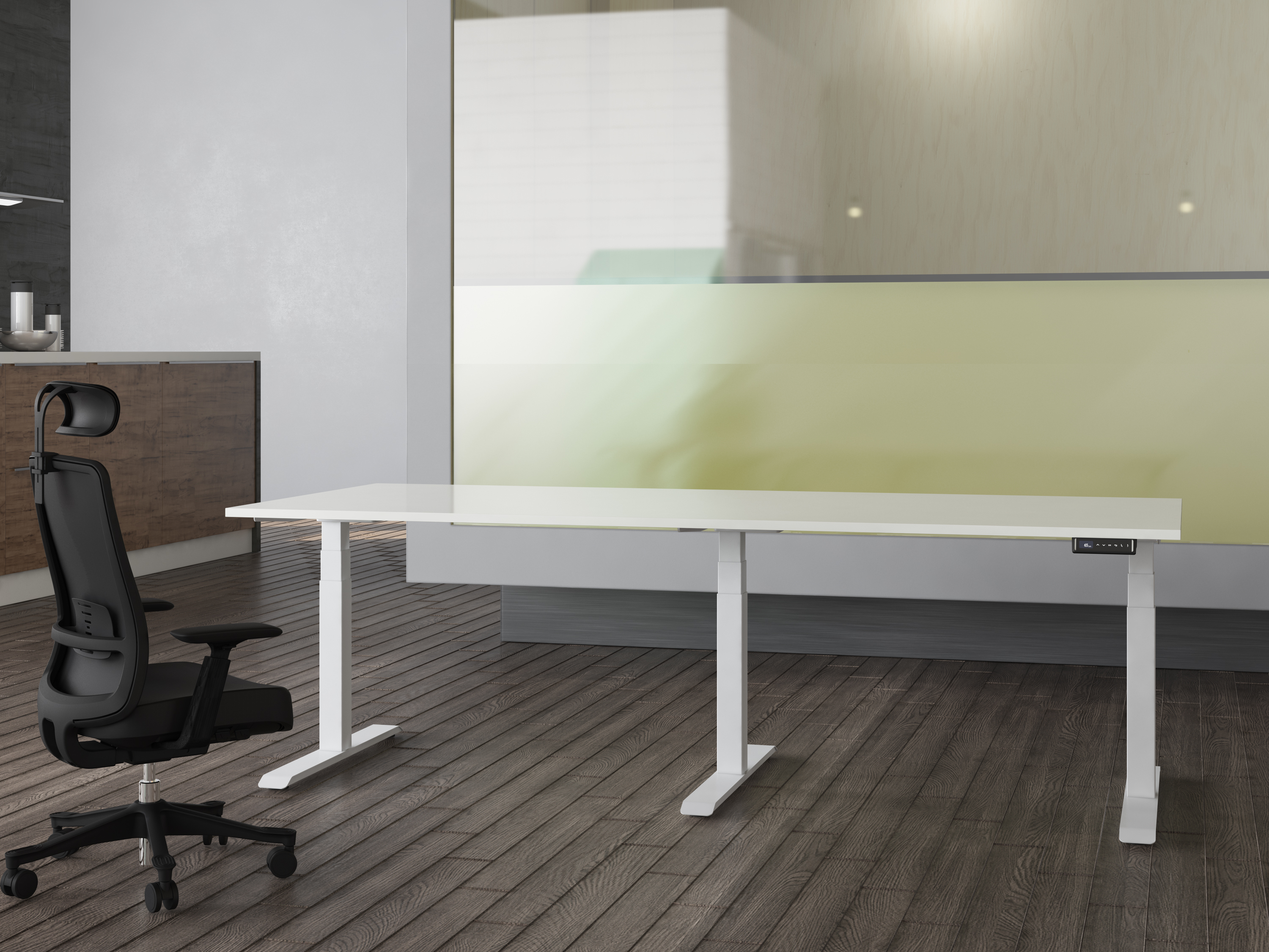 Link White frame with white tabletop