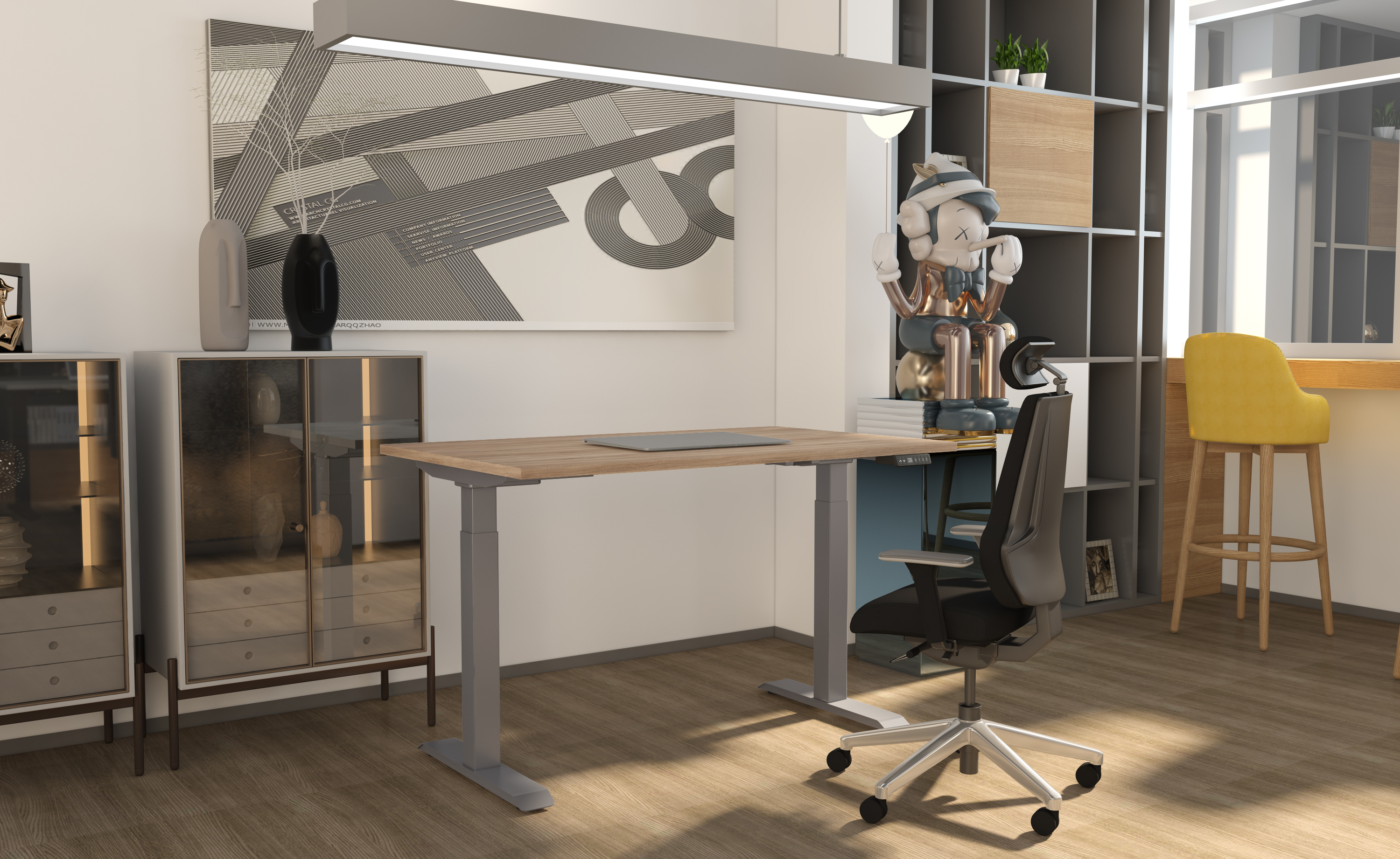 Little Aluminium frame with robson tabletop