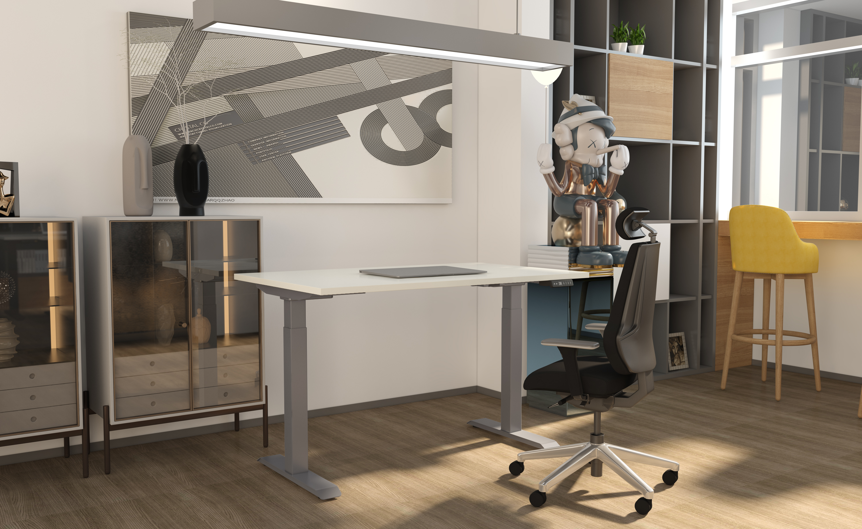 Little Aluminium frame with white tabletop