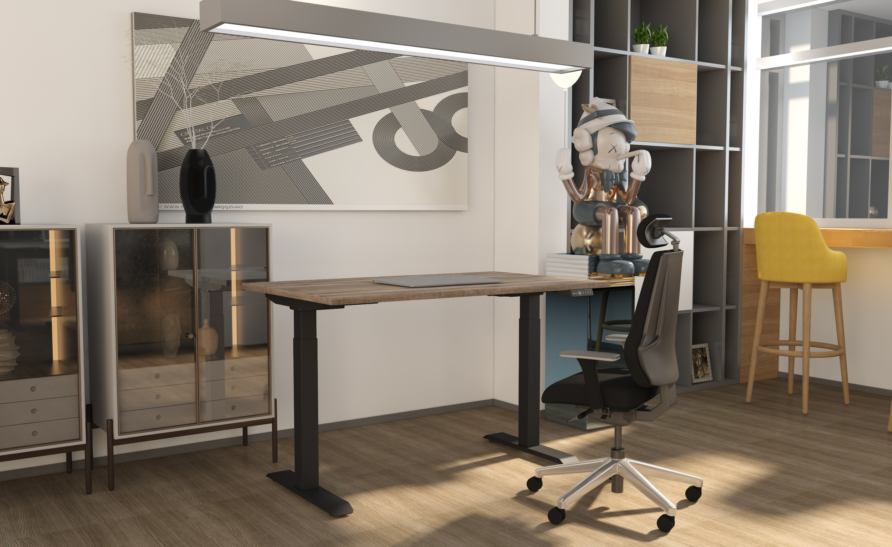 Little Black frame with logan tabletop