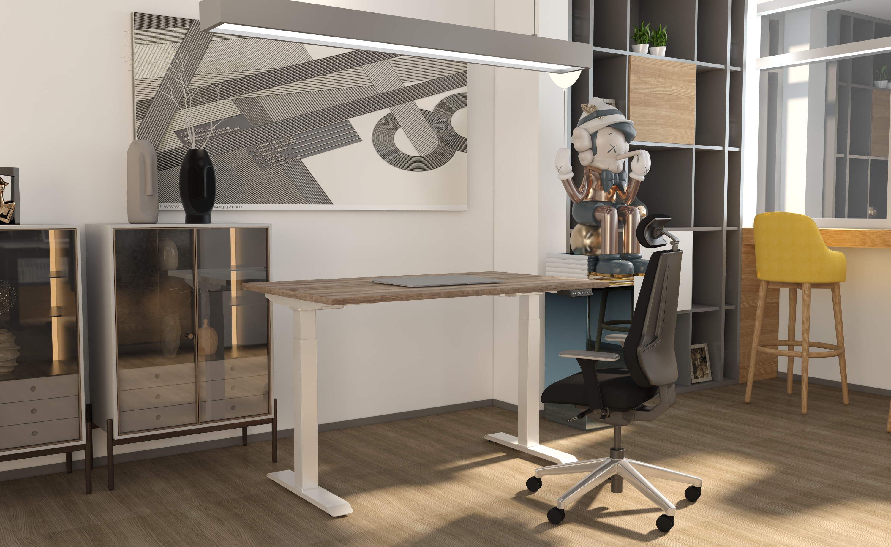 Little White frame with logan tabletop