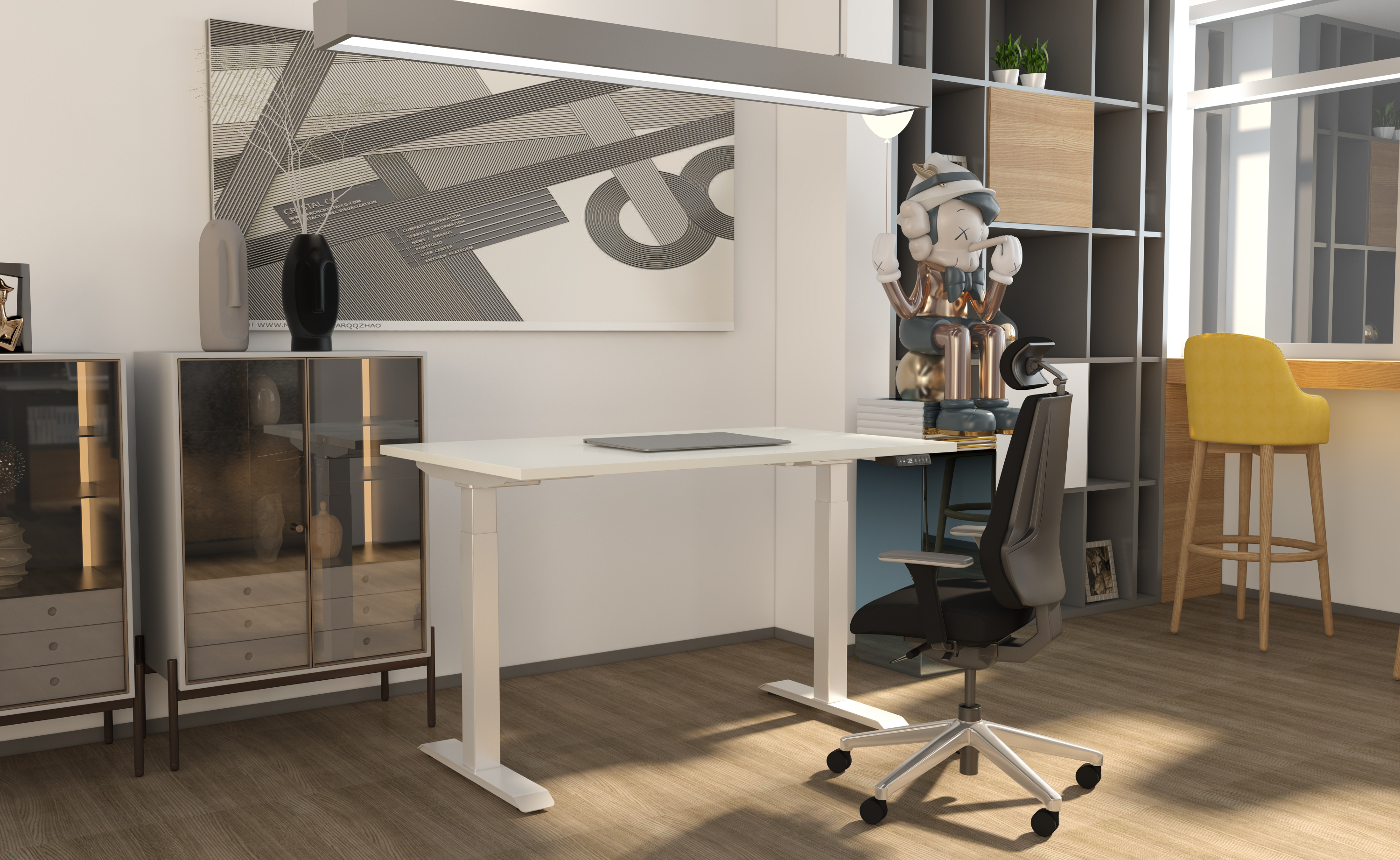 Little White frame with white tabletop