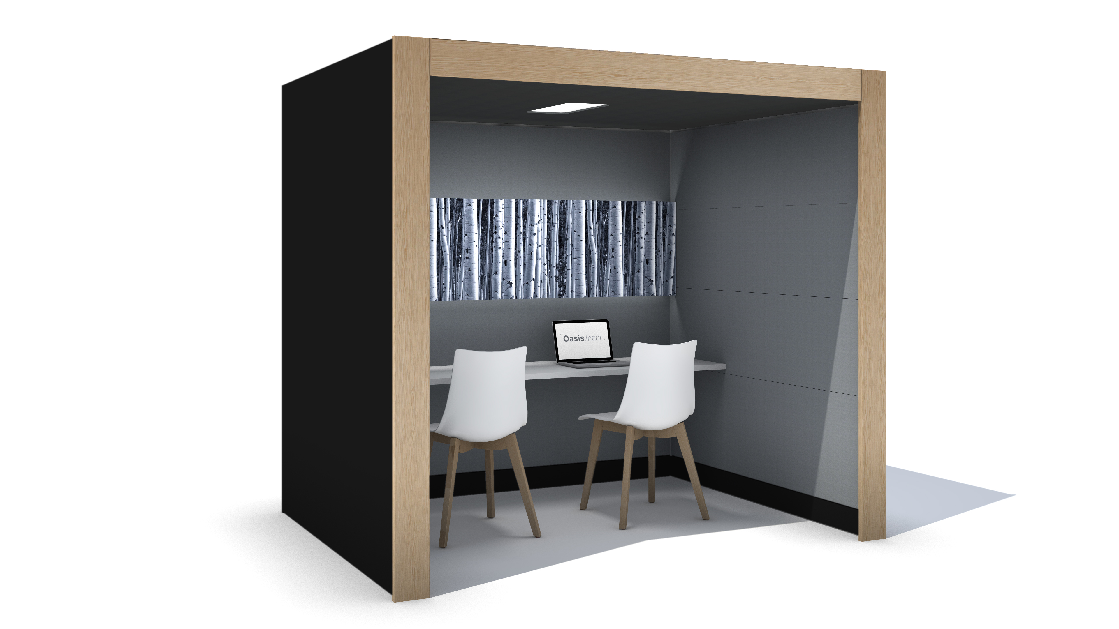 Oasis Linear Team Booth Hero black 3