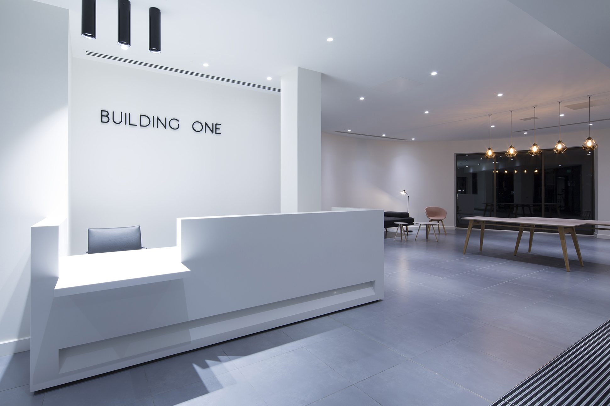 Solid Surface Modular Reception Desk