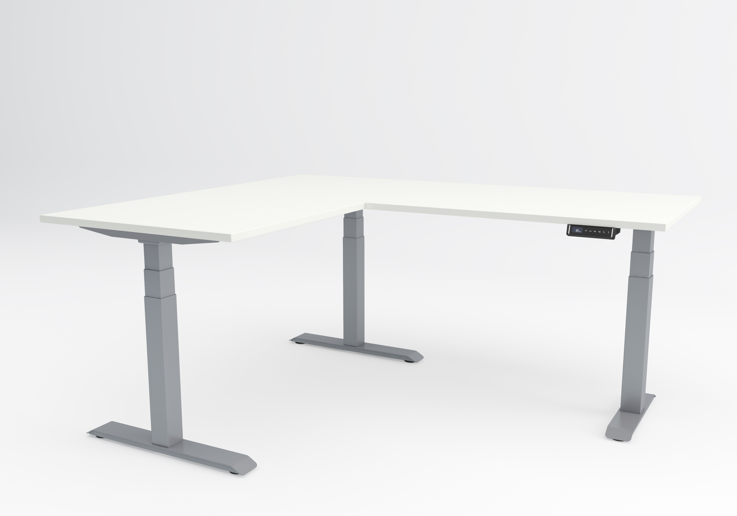 Twist Aluminium frame with white tabletop