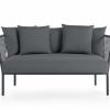 ARP 2 seat sofa front plain anthracite