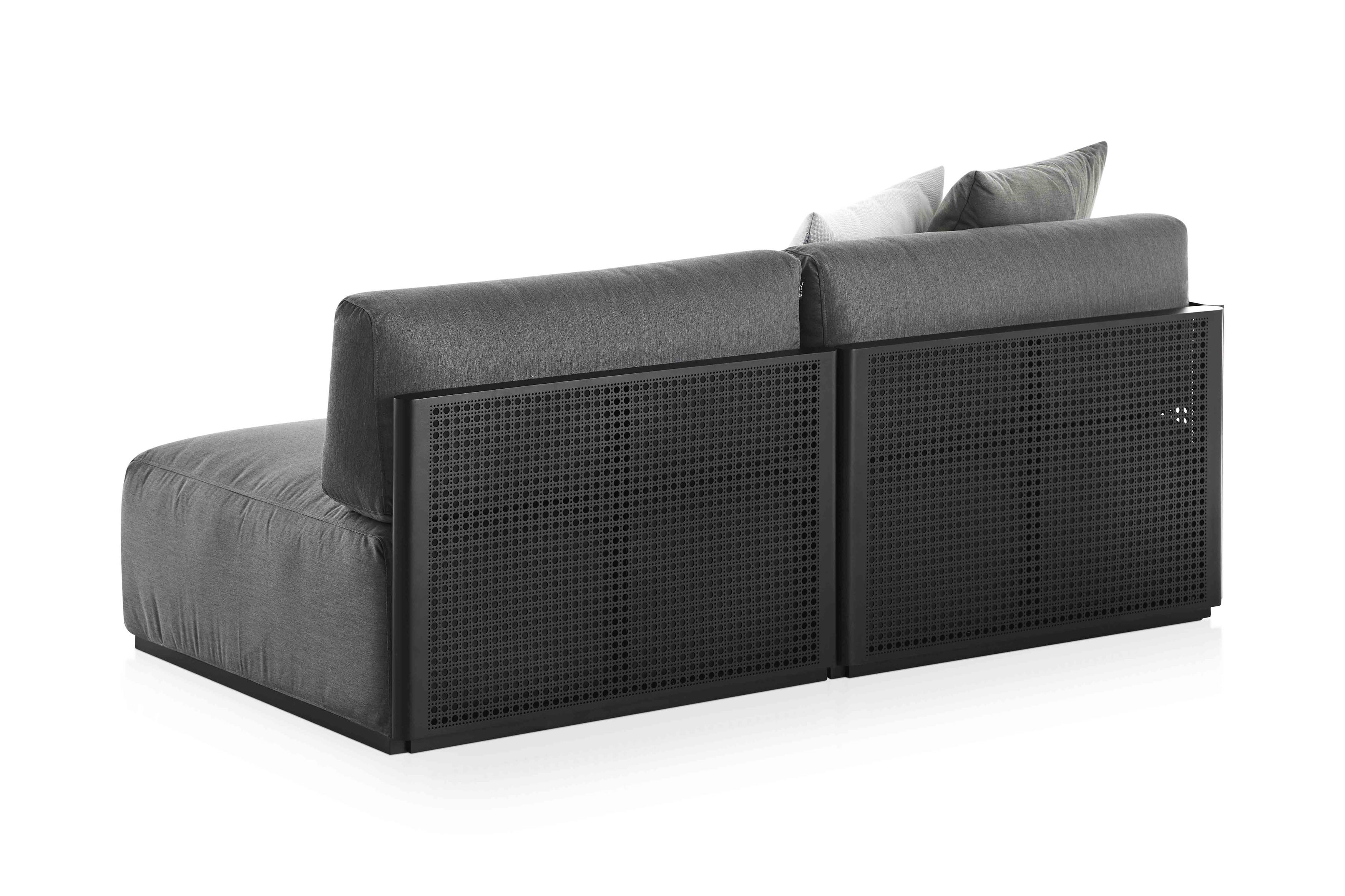 bosc sectional1 black agora liso grafito 45 back