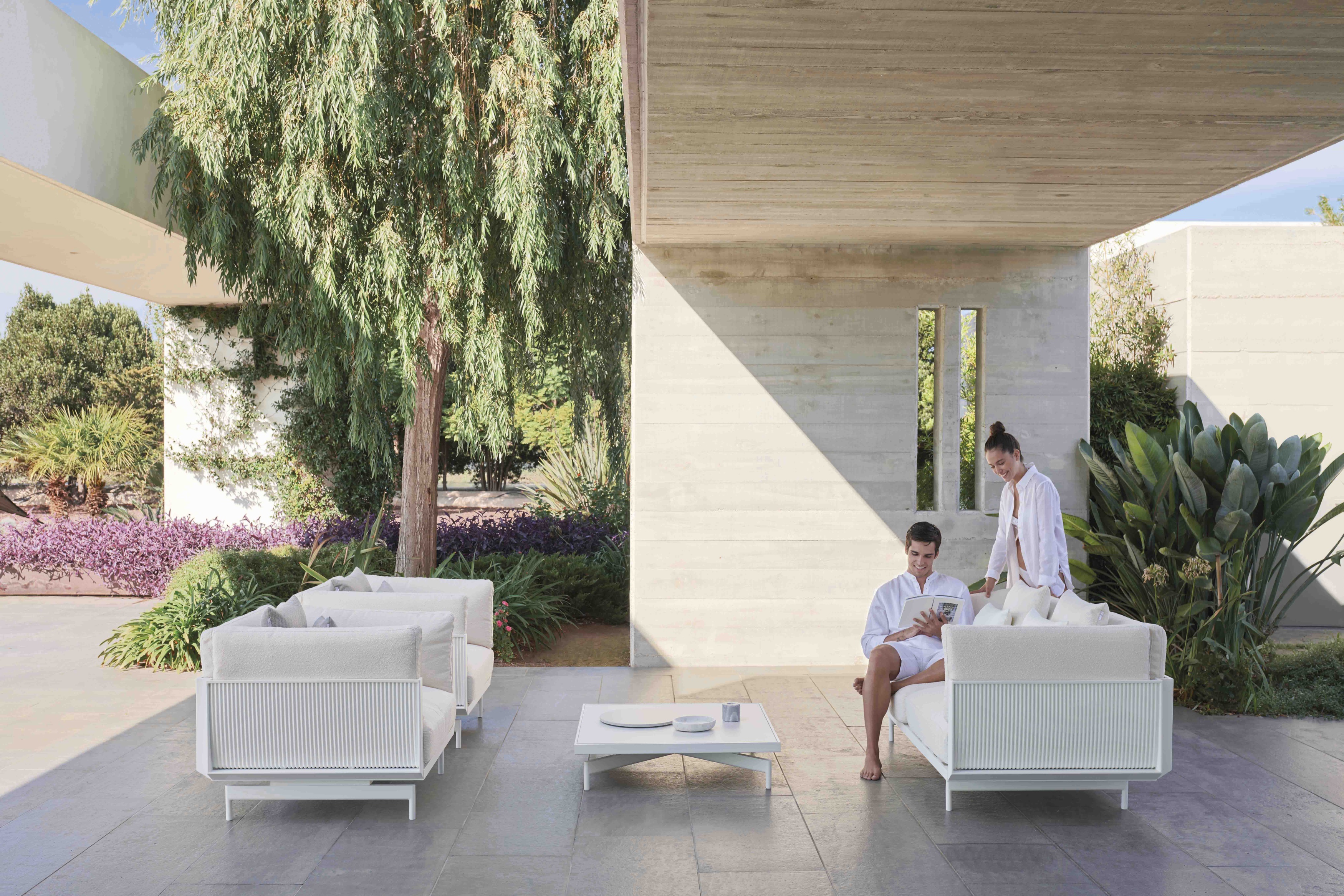 onde composition sofa white 01 with models